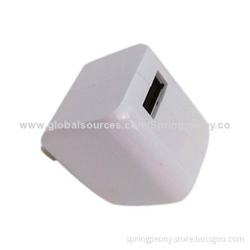 5V 2.1A USB Charger Adapter for iPad/iPhone, High-quality, 10W Power